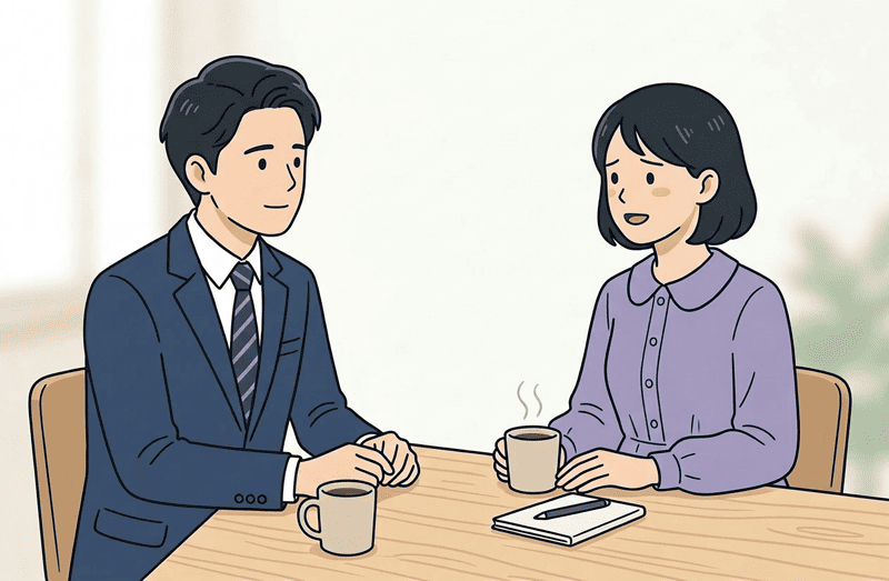 お仕事の流れを丁寧にレクチャー