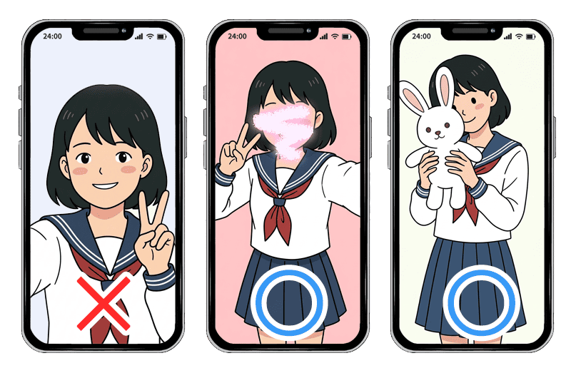 写メ日記の撮り方